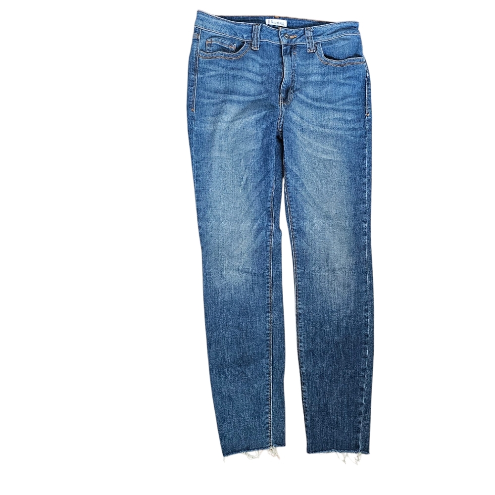 Morrison The Starlet Mid-Rise Skinny Womens Jeans 30 Raw Hem